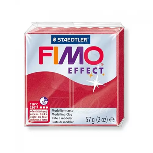 Полимерная глина Fimo Effect, рубиновый металлик, 57 г. | Шкатулка идей