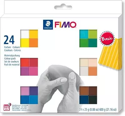 FIMO Soft комплект из 24-х блоков по 25 г | Шкатулка идей