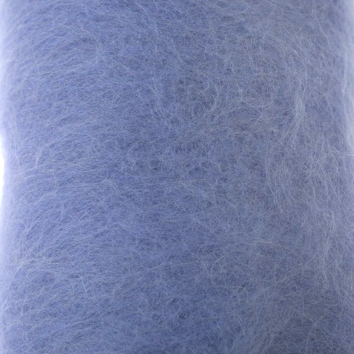 картинка Шерсть для валяния "Кардочес" 100% полутонкая шерсть 100гр (015 голубой)  4870454 от магазина Техника+