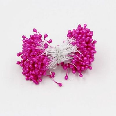 картинка Тычинки для цветов 2 мм, цвет фуксия (400 шт) от магазина Техника+