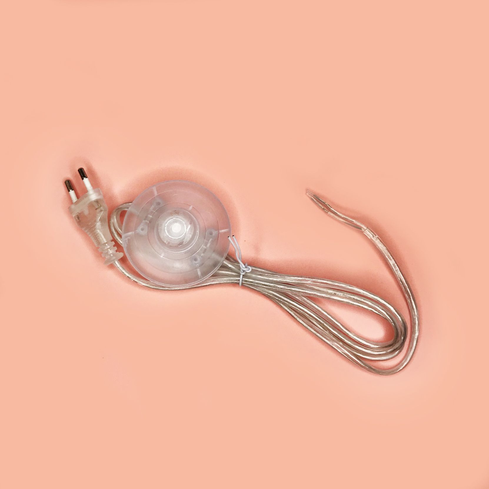 картинка Шнур с переключателем "Ножной" для светильника (Прозрачный) от магазина Техника+