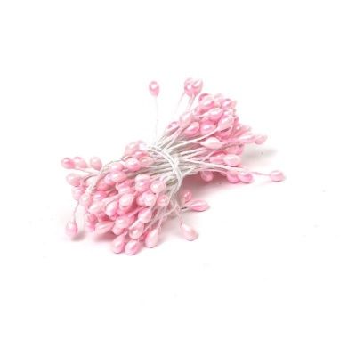 картинка Тычинки для цветов 3 мм, цвет нежно-розовый (140 шт) от магазина Техника+