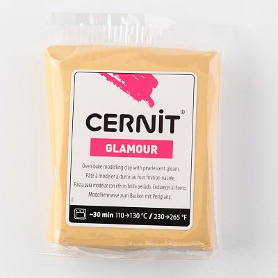 Полимерная глина CERNIT GLAMOUR 56г, золото | Шкатулка идей