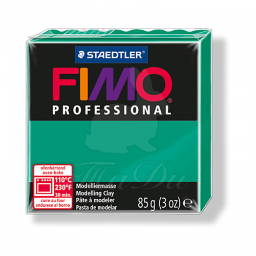 Полимерная глина Fimo Professional, чисто-зеленый, 85 г. | Шкатулка идей