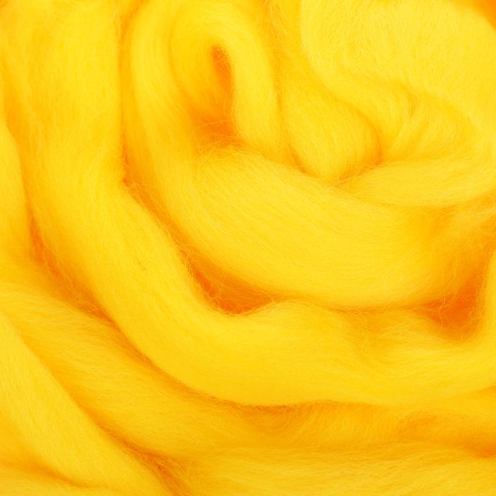 картинка Гребенная лента 100% шерсть аргентинский меринос 50гр (0591, желтый) 2935408 от магазина Техника+