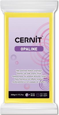 Полимерная глина CERNIT OPALINE 500г, желтый 717 | Шкатулка идей