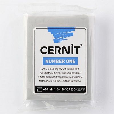 Полимерная глина CERNIT N1 56г, серый 150 | Шкатулка идей