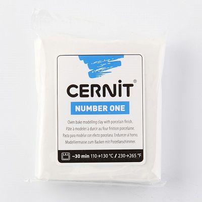 Полимерная глина CERNIT N1 56г, белый 027 | Шкатулка идей