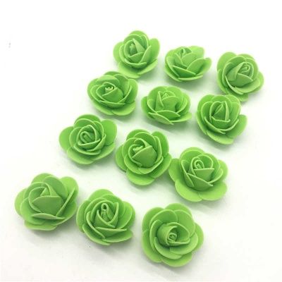 картинка Роза из фоамирана 3 см, цвет зеленый (green) 10 шт от магазина Техника+