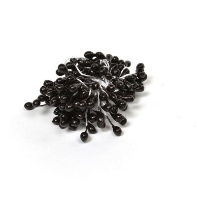 картинка Тычинки для цветов 3 мм, цвет черный (140 шт) от магазина Техника+