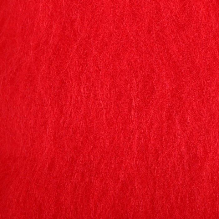картинка Шерсть д/валяния "Кардочес" 100% полутонкая шерсть 100гр (29 мкр, дл. 74, 0042 красный)   4534245 от магазина Техника+