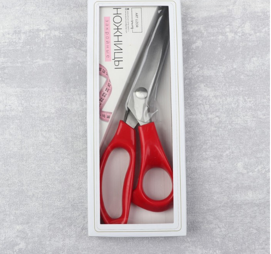 картинка Ножницы «Волна», 23,5 см, шаг - 7 мм, в коробке, цвет красный от магазина Шкатулка идей
