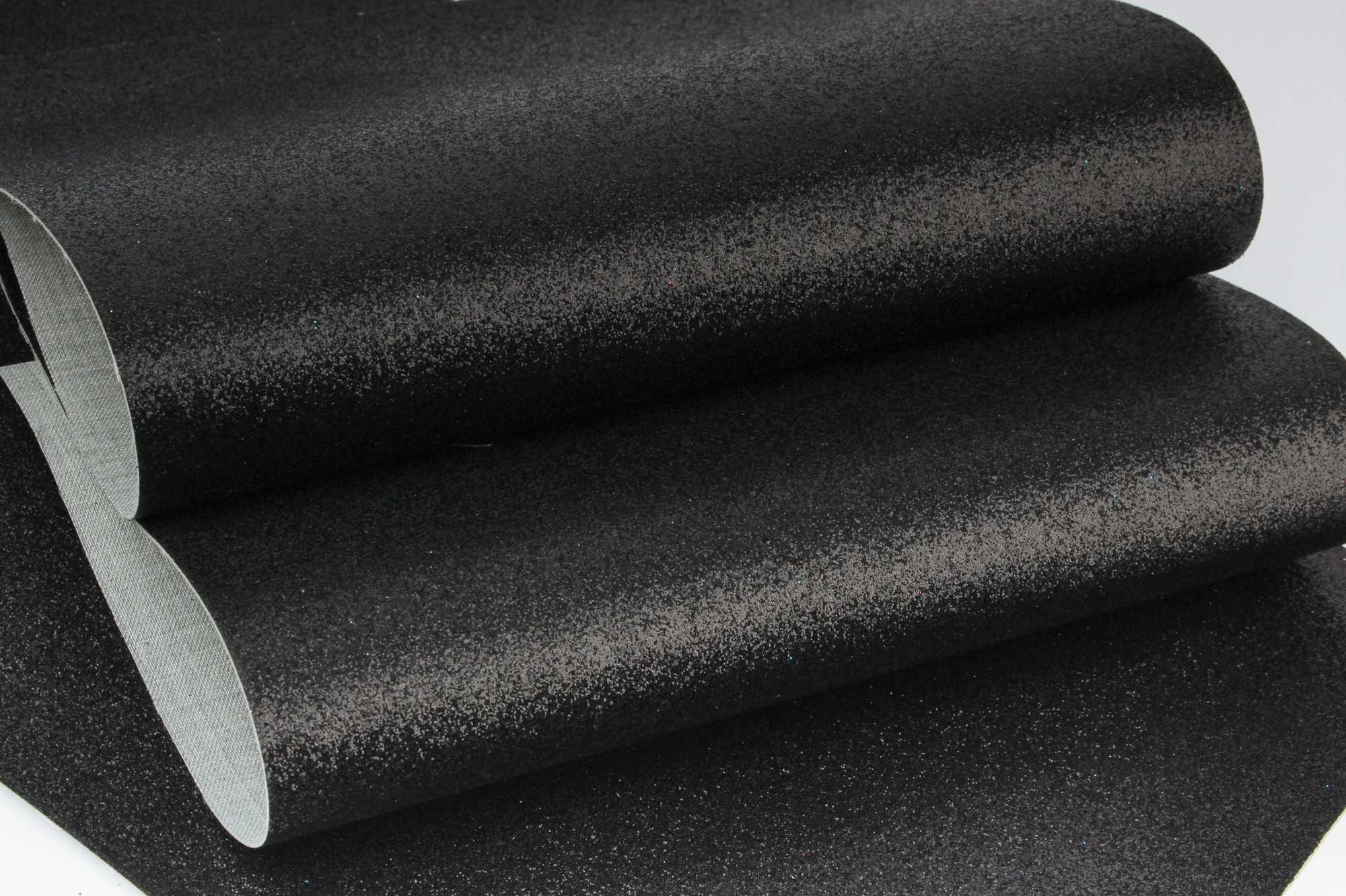 картинка Кожзам с мелкими блестками (черный), 20*30 см арт. D200/130 от магазина Техника+
