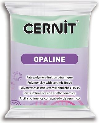 Полимерная глина CERNIT OPALINE 56г, мятно-зеленый 640 | Шкатулка идей