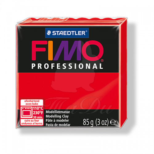 Полимерная глина Fimo Professional, чисто-красный, 85 г. | Шкатулка идей