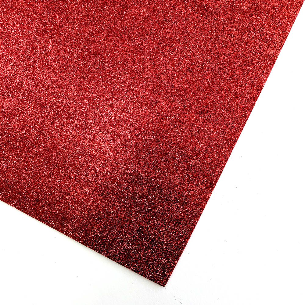 Глиттерный фоамиран Красный арт.H034 60х70, 2мм (1 шт) | Шкатулка идей