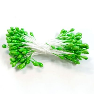 картинка Тычинки для цветов 2 мм, цвет кислотно-зеленый (400 шт) от магазина Техника+