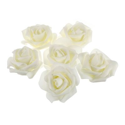 картинка Роза из фоамирана 2 см, цвет айвори (ivory) 10 шт от магазина Техника+