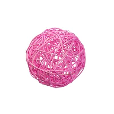 картинка Плетеный шар из ротанга 3 см цв. бледно-розовый (12 шт) от магазина Техника+