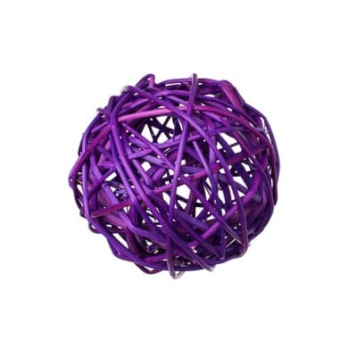 картинка Плетеный шар из ротанга 5 см цв. фиолетовый (8 шт) от магазина Техника+