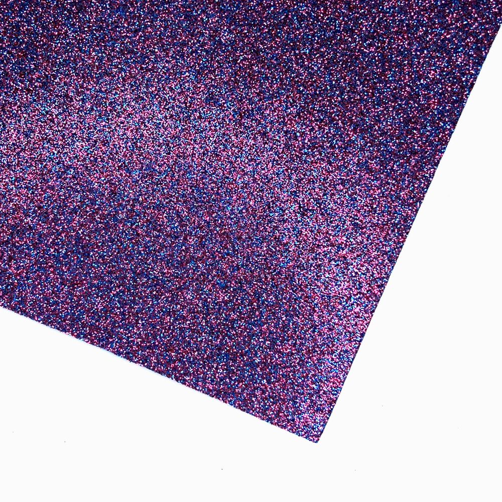 Глиттерный фоамиран Красно-синий микс арт.EMG13 60х70, 2мм (1 шт) | Шкатулка идей