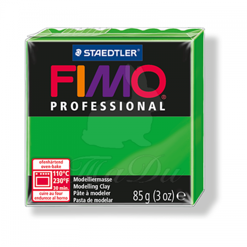 Полимерная глина Fimo Professional, ярко-зеленый, 85 г. | Шкатулка идей