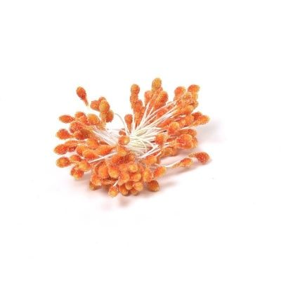 картинка Тычинки для цветов сахарные 2 мм, цвет оранжевый (140 шт) от магазина Техника+