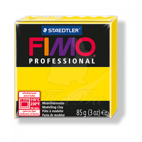 Полимерная глина Fimo Professional, чисто-желтый, 85 г. | Шкатулка идей