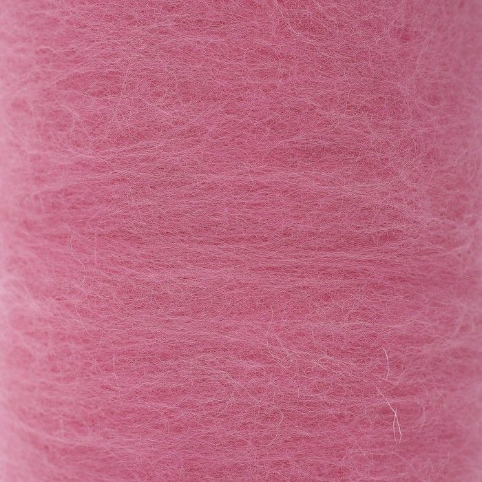 картинка Шерсть для валяния «Кардочес», 100 % полутонкая шерсть, 200 г (057, цвет «астра») от магазина Техника+