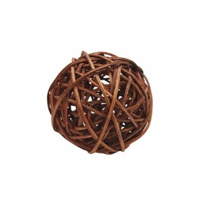 картинка Плетеный шар из ротанга 3 см цв. коричневый (12 шт) от магазина Техника+