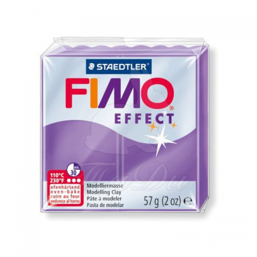Полимерная глина Fimo Effect, лиловый полупрозрачный, 57 г. | Шкатулка идей