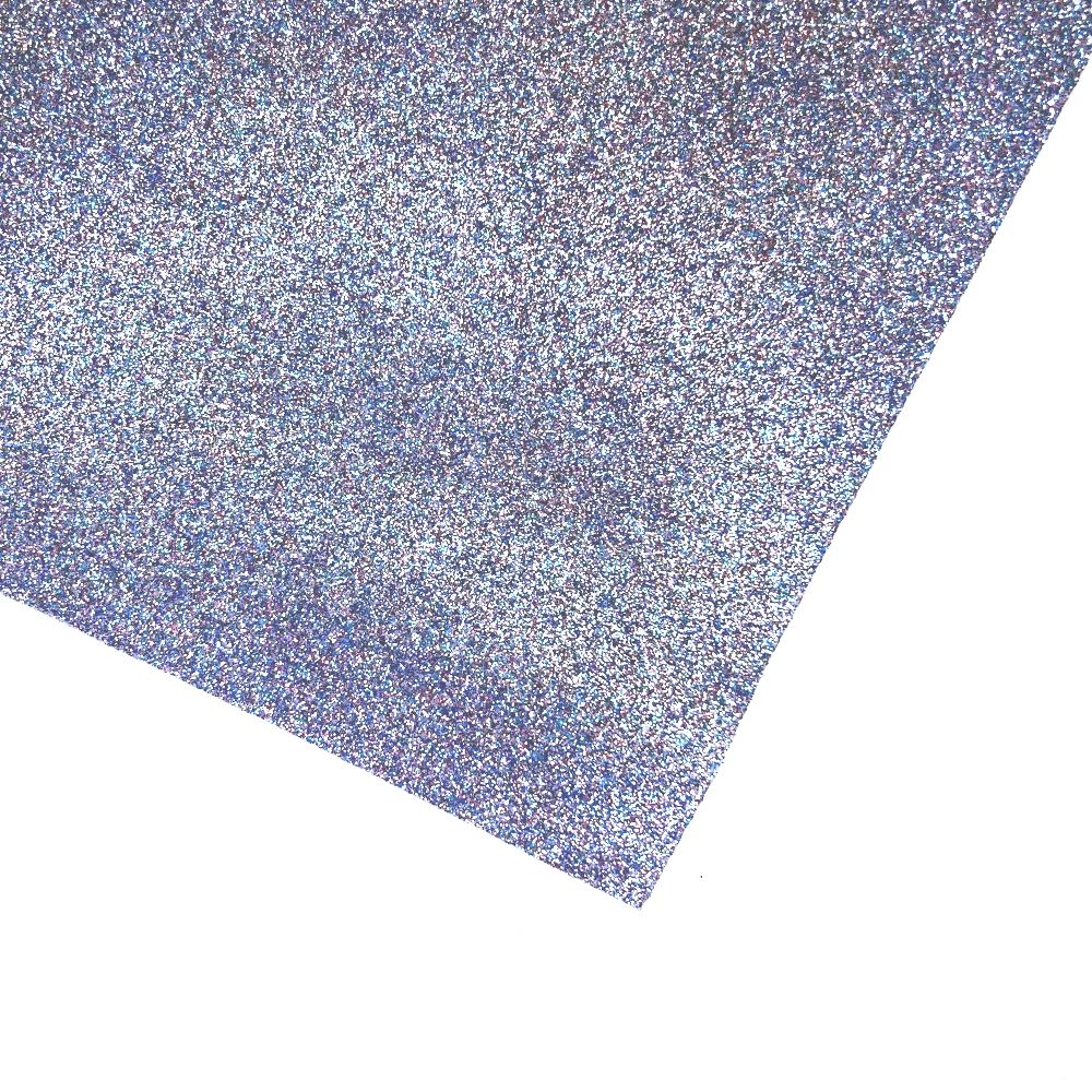 Глиттерный фоамиран Розово-голубой микс арт.EMG7 60х70, 2мм (1 шт) | Шкатулка идей