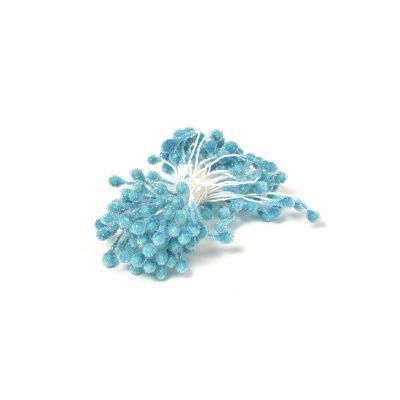 картинка Тычинки для цветов сахарные 2 мм, цвет нежно-голубой (140 шт) от магазина Техника+