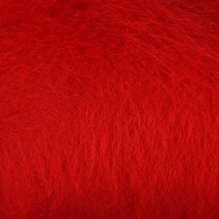 картинка Шерсть для валяния "Кардочес" 100% полутонкая шерсть 100гр (046 красный)   4797519 от магазина Техника+