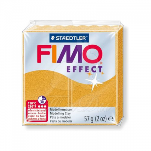 Полимерная глина Fimo Effect, золотой металлик, 57 г. | Шкатулка идей
