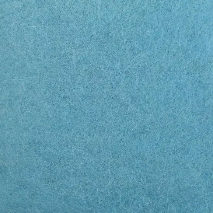 картинка Шерсть д/валяния "Кардочес" 100% полутонкая шерсть 100гр (29 мкр, дл. 74, 0300 св. голубой)   444504 от магазина Техника+