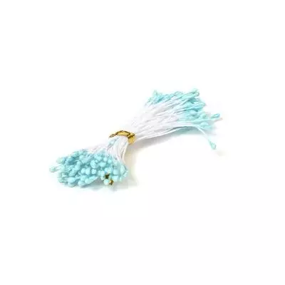 картинка Тычинки для цветов 3 мм, цвет светло-голубой (140 шт) от магазина Техника+