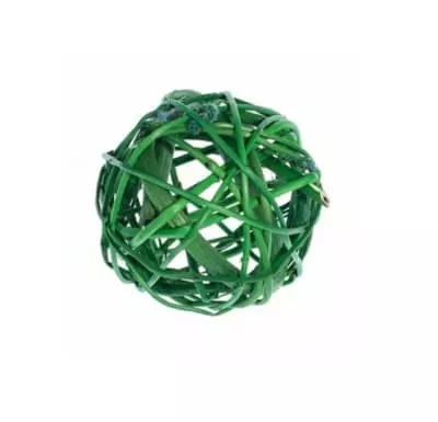 картинка Плетеный шар из ротанга 5 см цв. зеленый (8 шт) от магазина Техника+