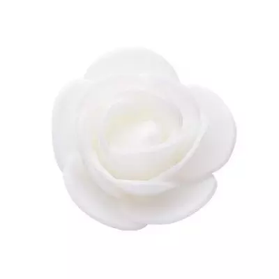 картинка Роза из фоамирана 4 см, цвет белый (white) 10 шт от магазина Техника+
