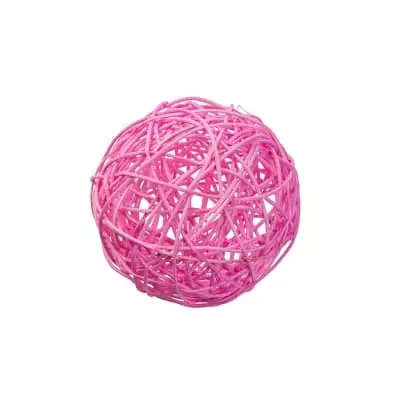 картинка Плетеный шар из ротанга 3 см цв. бледно-розовый (12 шт) от магазина Техника+
