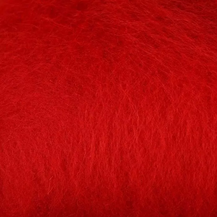 картинка Шерсть для валяния "Кардочес" 100% полутонкая шерсть 100гр (046 красный)   4797519 от магазина Техника+